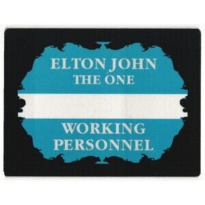 Vintage 1992 Elton John Backstage Pass Working